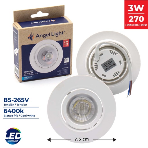 [5-962] PANEL LED EMP RED MOVIBLE 3W ANGEL LIGHT 5-962