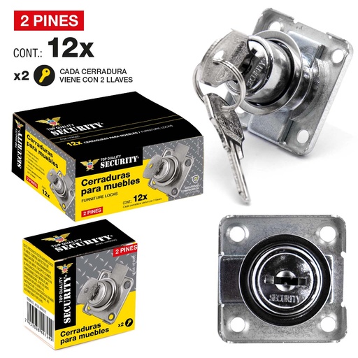 [5-974] [5-974] CERRADURA PARA MUEBLE SECURITY 5-974