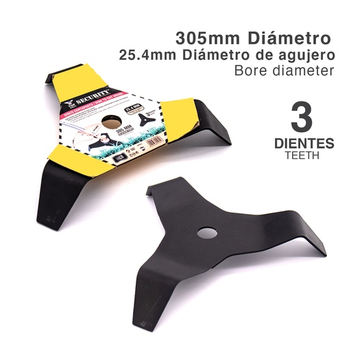 [5-996] CUCHILLA 3 DIENTES P/DESMALEZADORA SECURITY 5-996