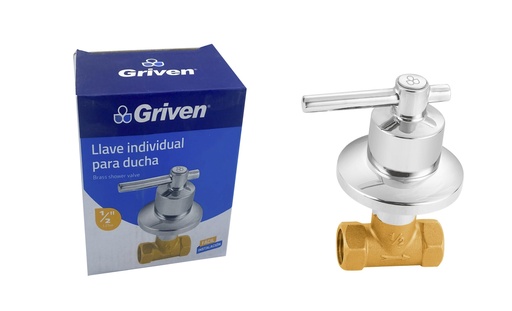 [6-001] LLAVE P/DUCHA INDIVIDUAL x 1/2 BRONCE GRIVEN 6-001