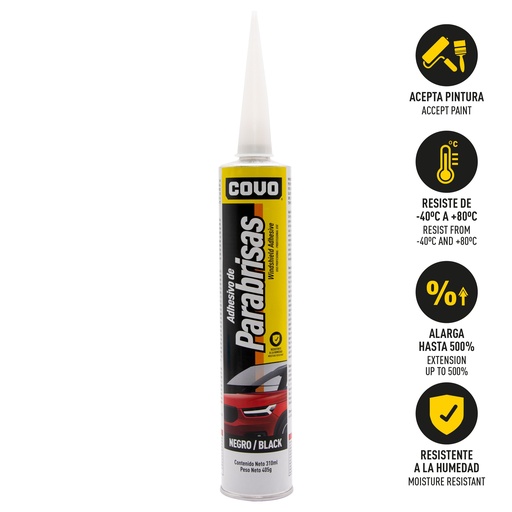 [6-010] POLIURETANO P/VIDRIO DE CARRO x 310ML COVO 6-010