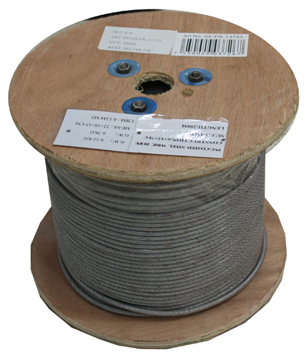 [6-018] GUAYA DE ACERO FORRADA 3-4MM x 200 MTS SACO 6-018