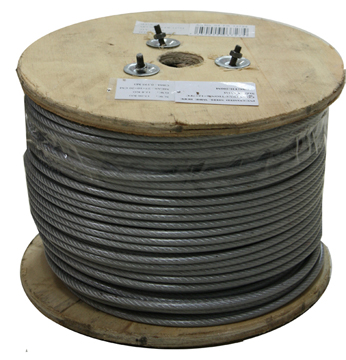 [6-019] GUAYA DE ACERO FORRADA 5-6MM x 200 MTS 6-019