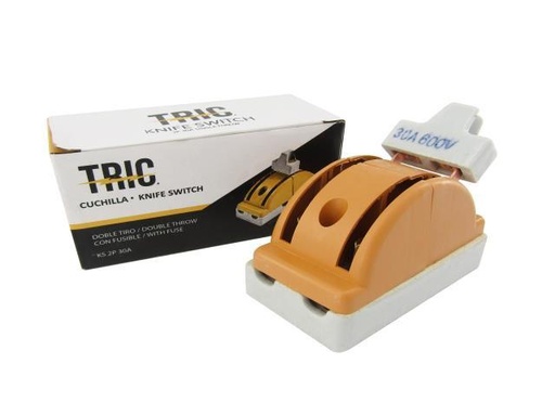 [6-041] CUCHILLA DOBLE PASE 2Px30A AMARILLA TRIC 6-041