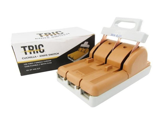 [6-043] CUCHILLA UN PASE 3Px200A AMARILLA TRIC 6-043