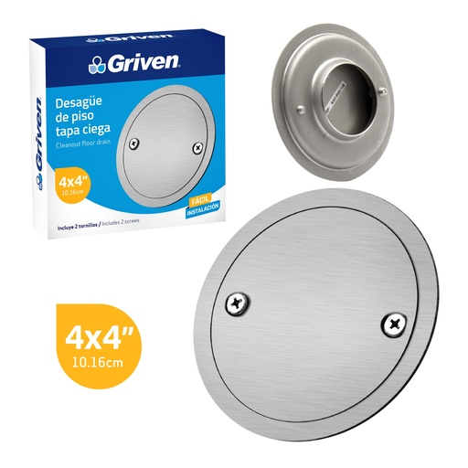 [6-122] REJILLA REDONDA CIEGA P/DESAGUE GRIVEN 6-122
