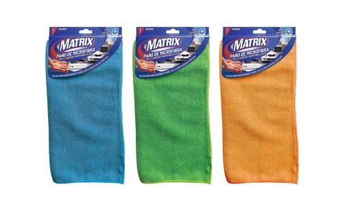 [6-215] PAÑO MICROFIBRA MULTIPROPOSITO 35x35cm x UNID MATRIX 6-215