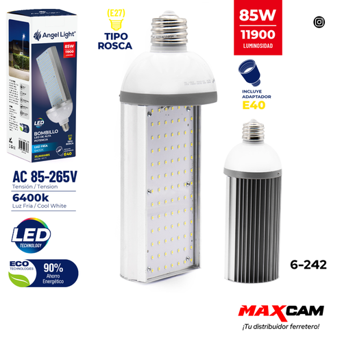 [6-242] BOMBILLO LED 85W ALTA POTENCIA ANGEL LIGHT 6-242