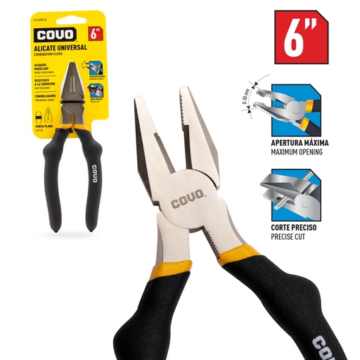 [6-255] ALICATE ELECTRICISTA 6" COVO 6-255