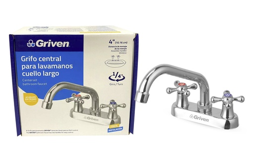 [6-271] LLAVE LAVAMANO DOBLE METALICA GRIVEN 6-271 (DESC) 