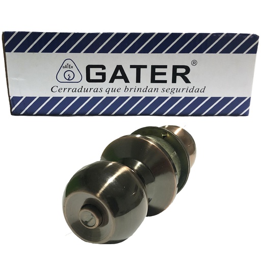 [6-306] CERRADURA DE POMO BOTON COBRE GATER 6-306