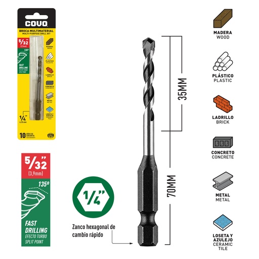 [6-365] MECHA MULTIMATERIAL x 5/32 UNID COVO 6-365