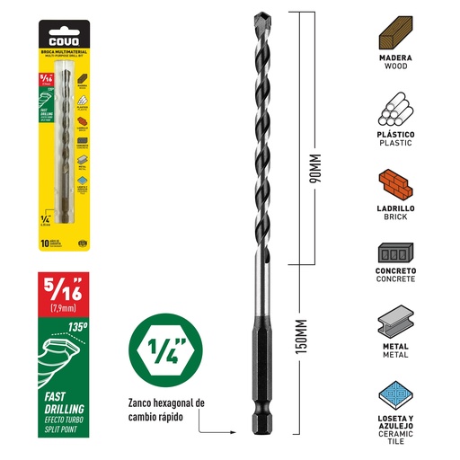 [6-369] MECHA MULTIMATERIAL x 5/16 UNID COVO 6-369