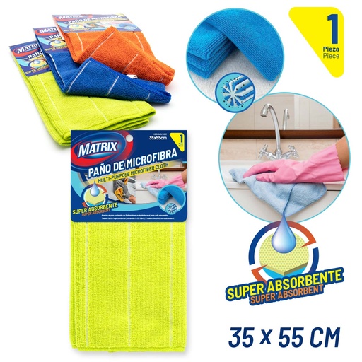 [6-399] PAÑO SUPER ABSORBENTE x 1 UNID 35x55cm MATRIX 6-399 (DESC)