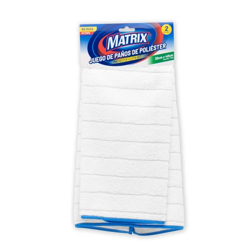 [6-401] PAÑO POLIESTER x 2 UNID 30x40cm MATRIX 6-401