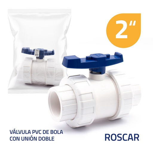 [6-415] LLAVE DE BOLA C/UNION DOBLE 2" ROSCA GRIVEN 6-415 (DES)