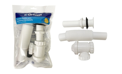 [6-419] DESAGUE CON SIFON EXTENSIBLE 1 1/4 GRIVEN 6-419