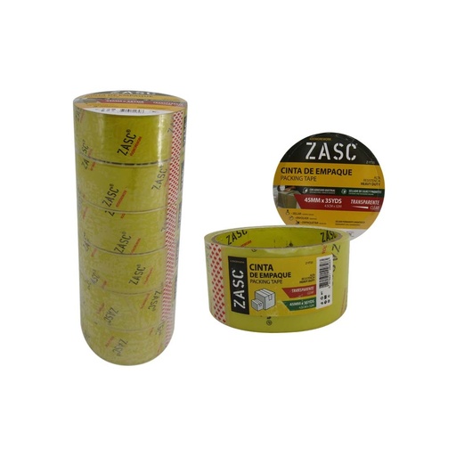 [6-452] CINTA EMBALAR TRANSPARENTE x 35Y ZASC 6-452