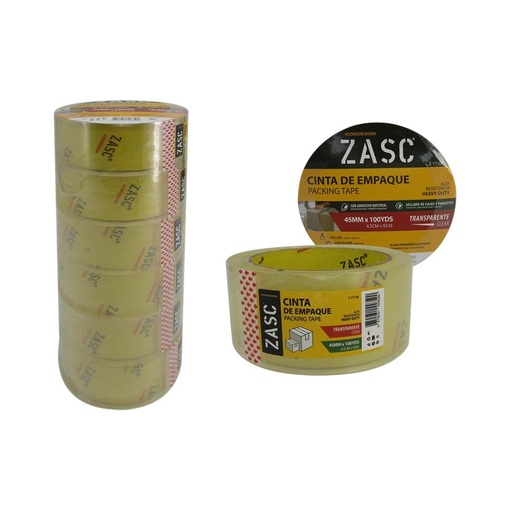 [6-453] CINTA EMBALAR TRANSPARENTE x 100Y ZASC 6-453