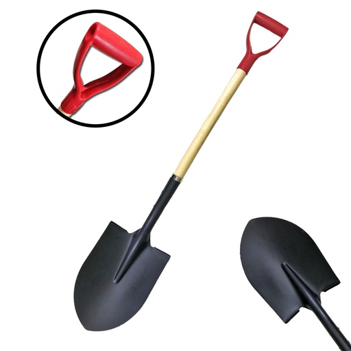 [6-458] PALA REDONDA MANGO MADERA 6-458