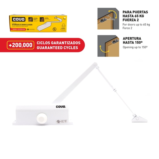 [6-479] [6-479] BRAZO HIDRAULICO BLANCO 65KG COVO 6-479