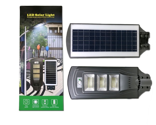 [6-516] LAMPARA EXT LED 90W C/PANEL SOLAR LIGHT 6-516