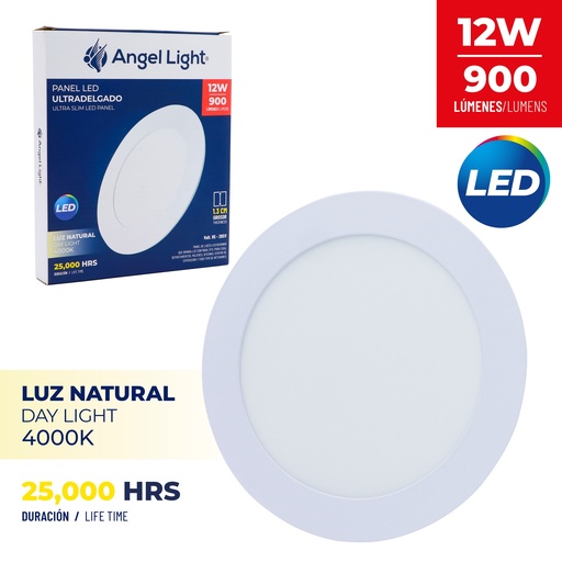 [6-554] PANEL LED EMP RED LUZ NATURAL 12W ANGEL L 6-554