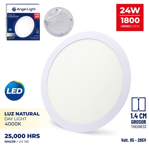[6-557] PANEL LED EMP RED LUZ NATURAL 24W ANGEL L 6-557