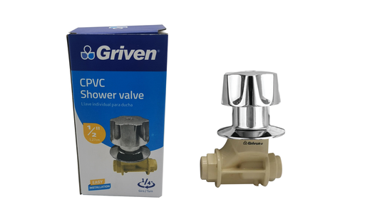 [6-581] LLAVE P/DUCHA INDIVIDUAL x 1/2 CPVC GRIVEN 6-581