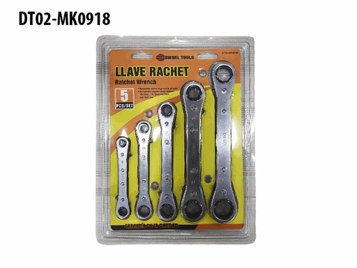 [6-668] SET RATCHET 5 UNID DIESEL TOOL 6-668