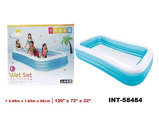 [6-682] PISCINA INFL RECT 120x72x22 INTEL 6-682