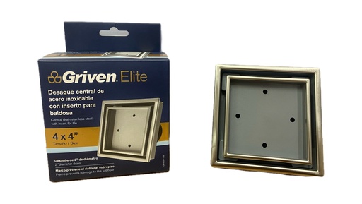 [6-716] REJILLA CUADRADA P/INSERTAR BALDOSA GRIVEN ELITE 6-716