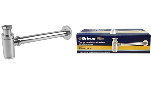 [6-717] SIFON P/LAVAMANO METALICO GRIVEN ELITE 6-717