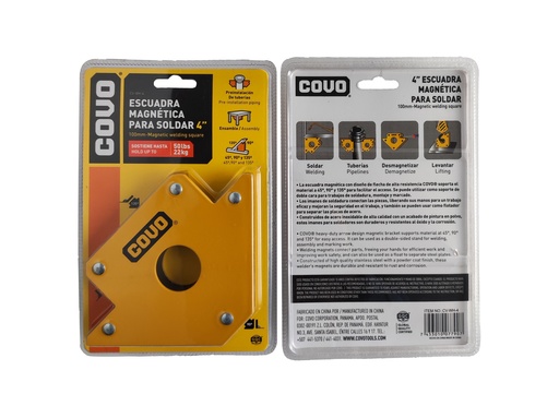 [6-737] ESCUADRA MAGNETICA 4 PULG COVO 6-737
