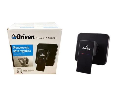 [6-743] LLAVE P/DUCHA MONOMANDO x 1/2 GRIVEN BLACK 6-743