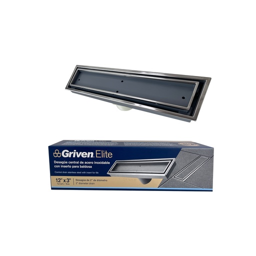 [6-744] REJILLA RECTANGULAR P/INSERTAR BALDOSA GRIVEN ELITE 6-744