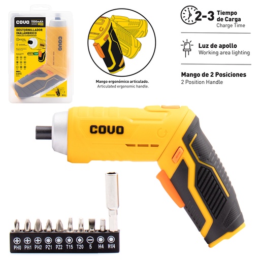 [6-778] DESTORNILLADOR INALAMBRICO COVO 6-778
