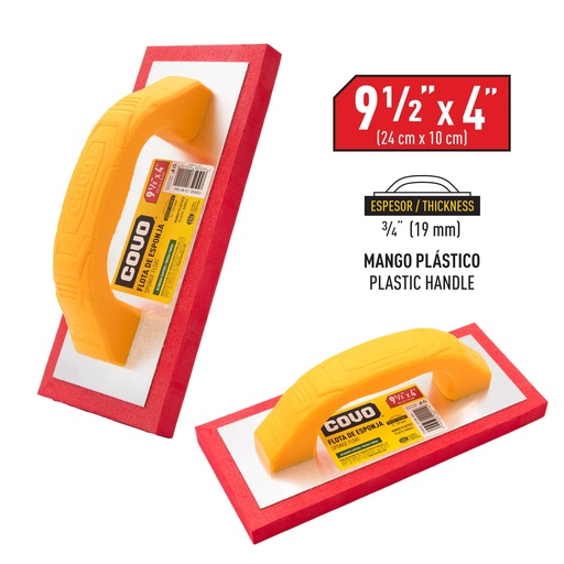 [6-786] PALUSTRA ESPONJA 9 1/2" x 4" COVO 6-786