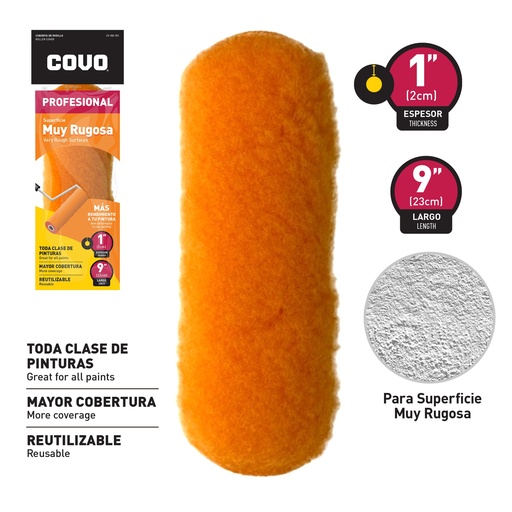 [6-796] FUNDA MUY RUGOSA 9" COVO 6-796