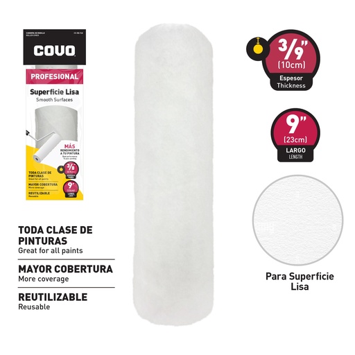 [6-799] [6-799] FUNDA SUPERFICIE LISA 9" COVO 6-799