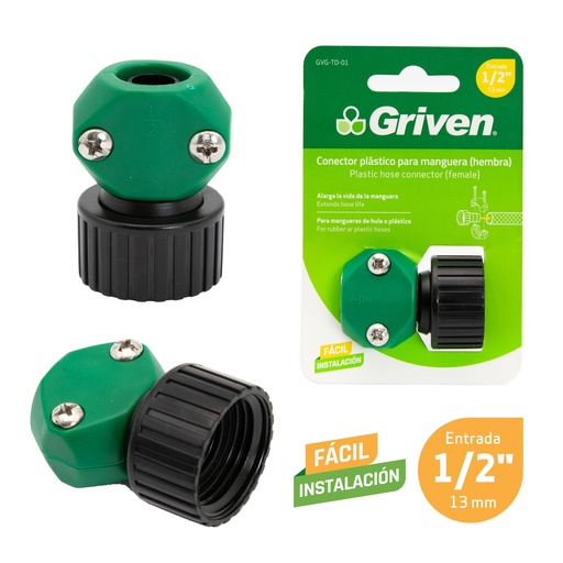 [6-800] CONECTOR P/MANGUERA HEMBRA 1/2" GRIVEN 6-800
