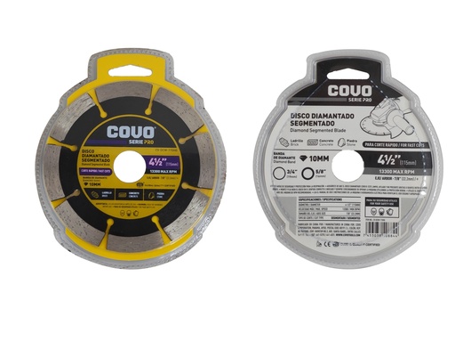 [6-810] DISCO C/CONCRETO SEGMENT x 4 1/2 COVO PRO 6-810