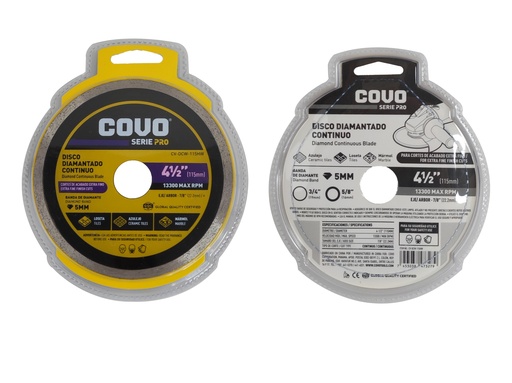 [6-811] DISCO C/CONCRETO CONTINUO x 4 1/2" COVO PRO 6-811