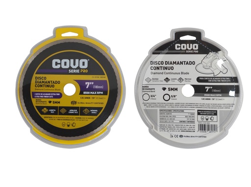 [6-813] [6-813] DISCO C/CONCRETO CONTINUO x 7" COVO PRO 6-813