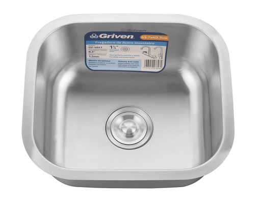 [6-817] FREGADERO ACERO INOX BAJO TOPE 45,7X40,7CM GRIVEN 6-817