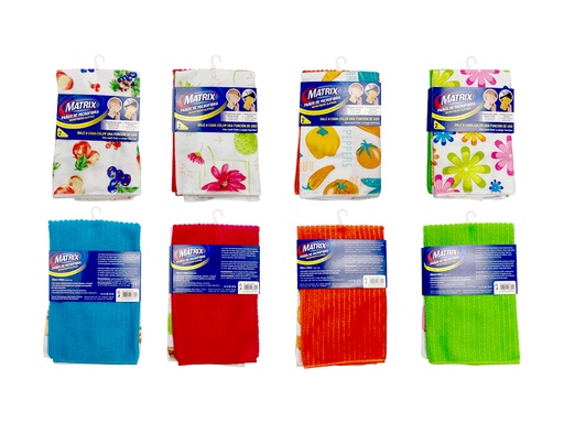 [6-838] PAÑO MICROFIBRA x 2 UNID MATRIX 6-838