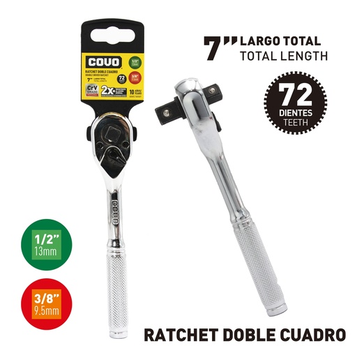 [6-850] RATCHET 1/2" - 3/8" COVO 6-850