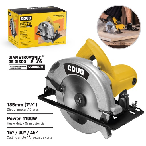 [6-858] SIERRA CIRCULAR 7 1/4" 1100W COVO 6-858