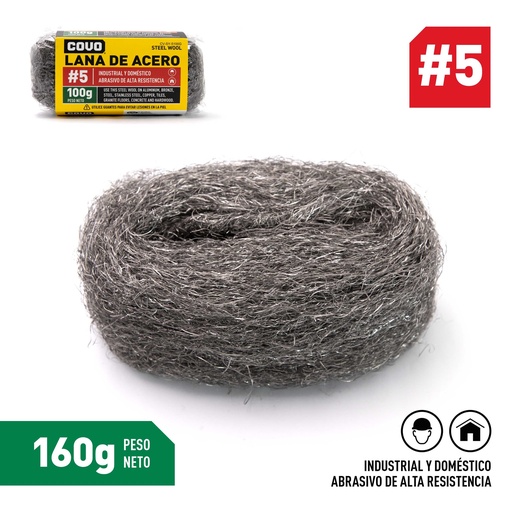 [6-868] LANA DE ACERO NUM 5 100GR COVO 6-868