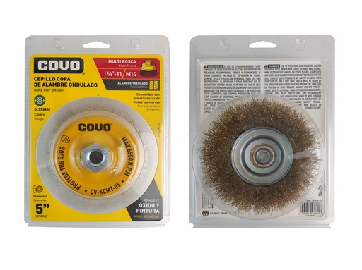 [6-897] CEPILLO CIRC ALAMBRE ONDU 5" MULTIROSCA COVO 6-897